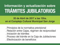 Taller: Información y actualización sobre trámites jubilatorios en la localidad de San Jorge 