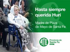 Falleció Hurí Tornay, Madre de Plaza de Mayo Santa Fe