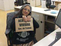Viviana, trabajadora nacional, se reincorpora a su trabajo