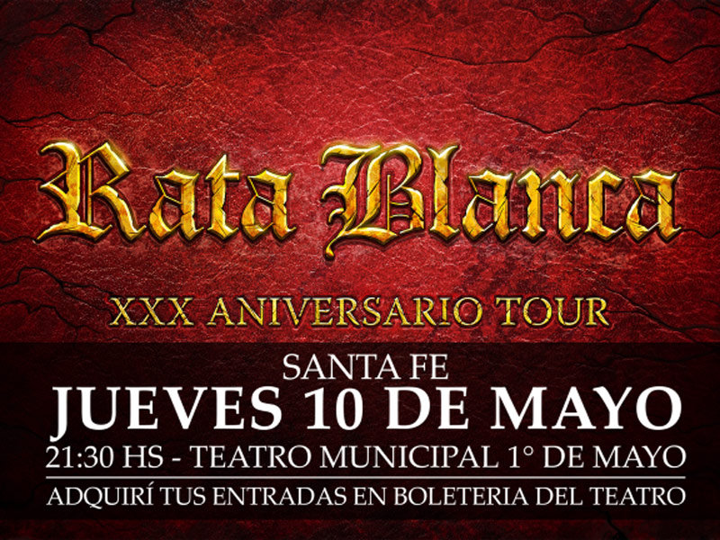 Rata Blanca 30 años tour aniversario