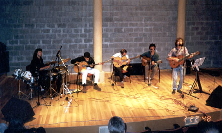 Martín Sosa presentandose en el Cine Auditorio ATE