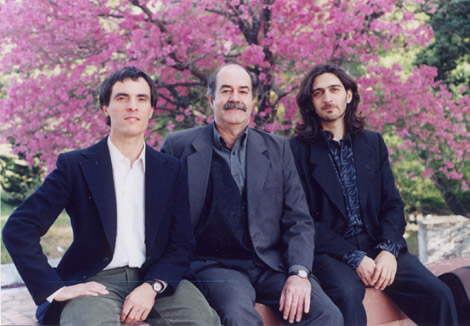 Pablo Ascúa junto a Walter Heinze y Luis Barbiero