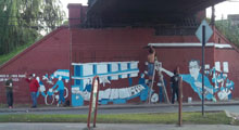 MURALES DE RODOLFO WALSH Y BIANFA