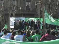 Acto de la lista Verde y Blanca en Rosario 