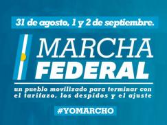 Marcha Federal contra los tarifazos, los ajustes y los despidos