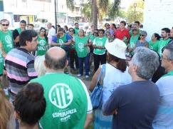 Jornada de Protesta en la sede del Centro Regional Santa Fe del SENASA