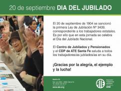 Felicitaciones a los adultos mayores en el día del Jubilado/a