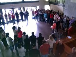 Asamblea en el Ministerio de Educación