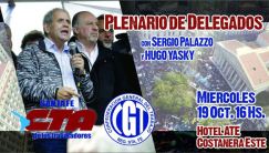 Plenario conjunto de la CTA y CGT en nuestro hotel, con la presencia de Yasky y Palazzo