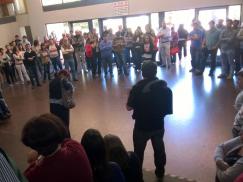 Asamblea y jornada de protesta en el Ministerio de Educación