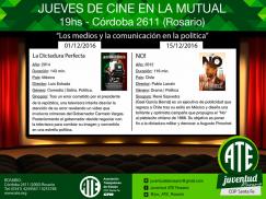 Jueves de cine en la Mutual de Rosario