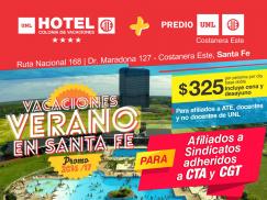 Hotel Colonia de Vacaciones UNL ATE: trascendental acuerdo entre ATE, CTA y CGT