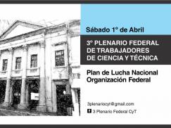 Tercer Plenario Federal de Trabajadores de Ciencia y Técnica