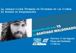 Aparición con vida de YA de Santiago Maldonado 