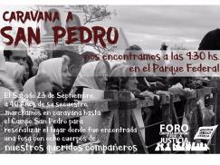 Este sábado 23 Caravana a San Pedro 