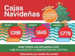 Cajas Navideñas para Afiliados a ATE y No Afiliados de la Administración Central 