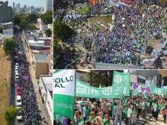 Marcha y acto multitudinarios de trabajadores de toda la provincia en rechazo a la propuesta salarial y el ajuste