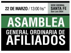 Asamblea General Ordinaria de Afiliados a ATE 