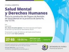 Charla Gratuita: Salud Mental y Derechos Humanos