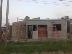 Avanza  la construcción de una vivienda en la ciudad de Calchaquí