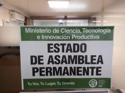 Asamblea permanente en el Ministerio de Ciencia, Tecnología e Innovación productiva