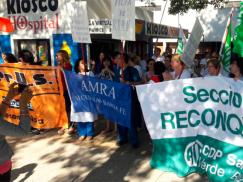 Importante jornada de protesta frente al Hospital Central Reconquista 