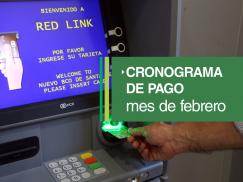 Cronograma de pago del mes febrero