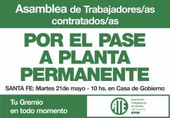 Asamblea de Trabajadores Contratados en el Estado Provincial en Santa Fe