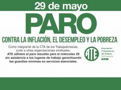 29 de mayo: paro contra la inflación, el desempleo y la pobreza