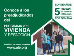 Programa ATE Vivienda y Refacción 2019: todos los preadjudicados en los sorteos de este año
