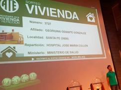 Se realizó el 15º sorteo del Programa ATE Vivienda y Refacción