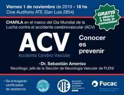 Charla sobre ACV: un grave problema, poco conocido y difundido