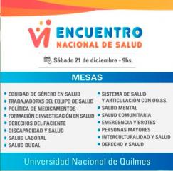 VI Encuentro Nacional de Salud en la Universidad de Quilmes