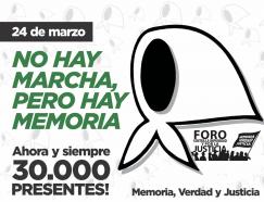 No hay marcha, pero hay Memoria