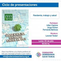 Ciclo de Presentaciones: Pandemia, trabajo y salud