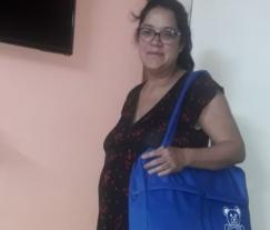 Una afiliada de Sastre recibió el ajuar para su bebé