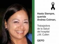 Profundo dolor por la muerte de Andrea Colman, enfermera del Cullen
