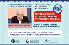 CONFERENCIA INAUGURAL: CURSO DE HISTORIA POLÍTICA, ECONOMÍA, ESTADO E INTEGRACIÓN REGIONAL