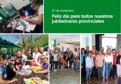 27 de Noviembre: Día del Jubilado/a Provincial