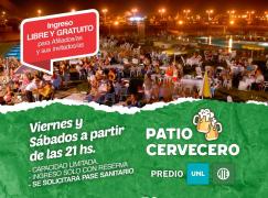 Las noches del Patio Cervecero del Predio UNL ATE vuelven a brillar