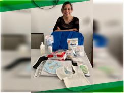 Valeria de Rosario recibió un completo ajuar para su bebé