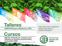 ATE Virtual: propuesta de Cursos y Talleres para toda la comunidad