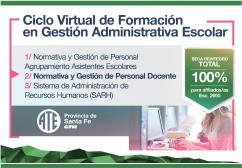 Ciclo virtual de Formación en Gestión Administrativa Escolar