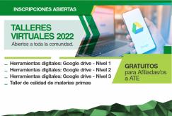 Talleres de Calidad en Materias Primas y de Herramientas digitales niveles 1, 2 y 3.