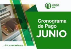 Cronograma de pago correspondiente al mes de junio