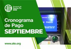 Cronograma de pago correspondiente al mes de septiembre