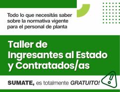 Taller Virtual Gratuito para Ingresantes al Estado y Contratados/as del Estado Provincial