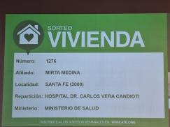 Se realizó el décimo sexto sorteo de la Edición 2023 del Programa ATE Vivienda y Refacción