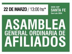 Asamblea General Ordinaria de Afiliados/as de ATE 