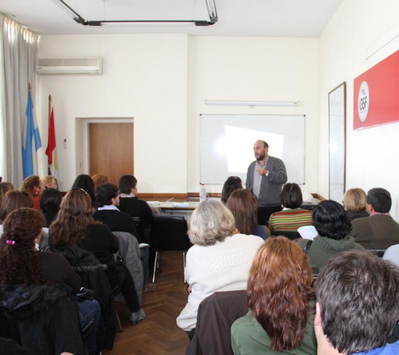 Taller dictado por ATE en el Ministerio de la Producción